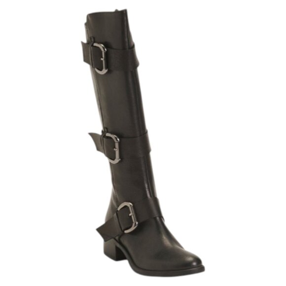 EMANUELE CRASTO Shoes - EMANUELE CRASTO Made In Italy Leather Vintage Moto Heeled Boots